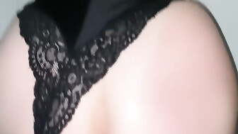 Busty amateur wife making black cock cum