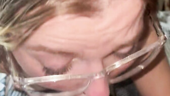 Sloppy deepthroat BBC blowjob