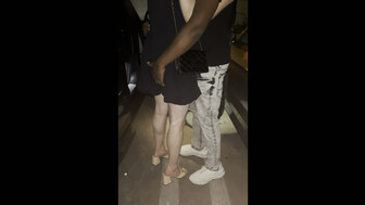 Sexy white blonde with hot body having fun wth BBC bull in the hotel