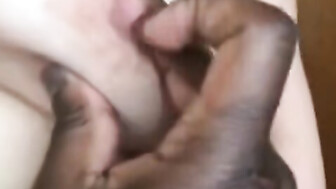 hotwife wife help her bbc bf to wear condom