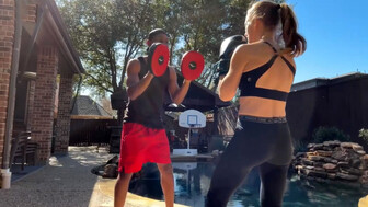 QoS white girl after a workout with a black coach