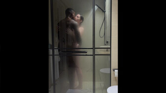 Pretty white girl takes black cock in the hotel