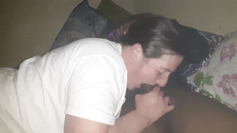 Cheating wife sucks on some bbc.