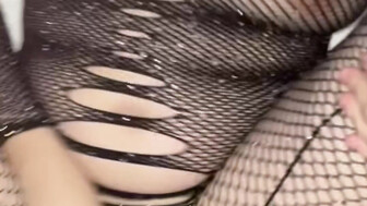 Bouncing tits Hot slut wife dressed up sexy taking black dick