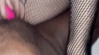 Bouncing tits Hot slut wife dressed up sexy taking black dick