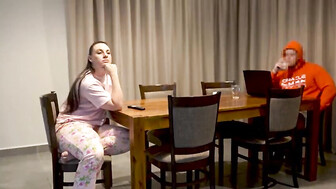 Cuck lets neighbor fuck his wife in front of him