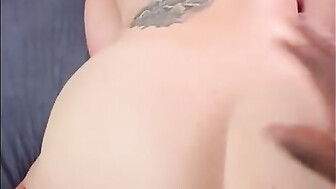 Hot blonde taking it all for creamy finish