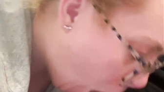 Hot redhead has addiction to sucking Big black cock