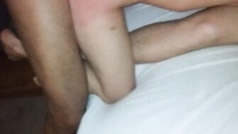 After the guys stretched her he stayed the night to really give us the full expe