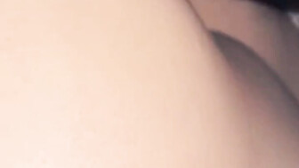 Nice morning hottie getting hit from the side