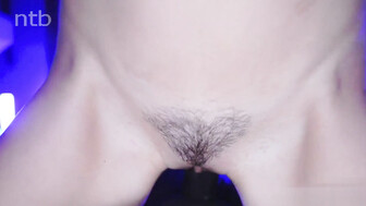 Lovely married blonde with big boobs played with herself and got a black cock