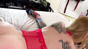 Two black stallions fucked slutty married blonde