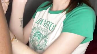 White girl loves swallowing BBC