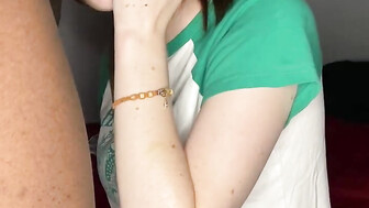 White girl loves swallowing BBC