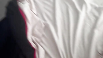 Hot white girl with tattoo fucks black cock