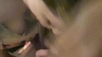 She likes to wake up her black boyfriend with a good blowjob