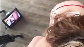 Hot white chick loves to suck huge black cock