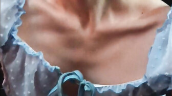 White girl strokes Big black cock