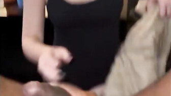 Beautiful Young Blonde in  Goggles Gets Her First Creampie!