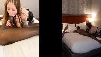 Sexy cuckold hottie and her black bull