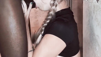 Beautiful white blonde and huge BBC lover