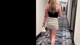 Naughty blond cuckold white mom receives bbc creampie