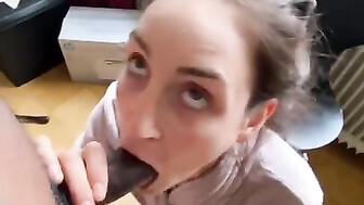 Morning perfect blowjob before work