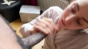 Morning perfect blowjob before work