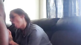 Fucking with BBC on the couch