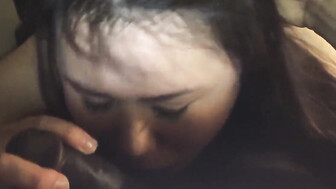 Shy wild Asian girl wants to try big black cock