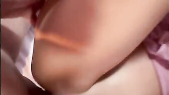 Amateur wife and her husbands friend having a good time