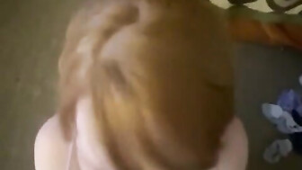 Pretty ginger hottie comes back to hotel to suck Huge BBC