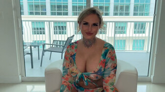 Busty honey with butt plug fucked a black cock with her three holes