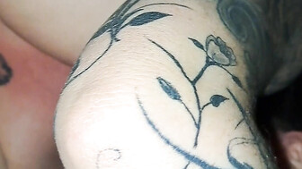 Skinny guy fucks her good