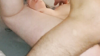 Skinny guy fucks her good