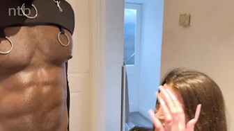 Slutty white girl really got what she came to the stud for