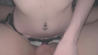 18 year old petite gf pegging her cuck bf