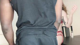 Redhead teen white babe was trembling after strong bbc orgasm