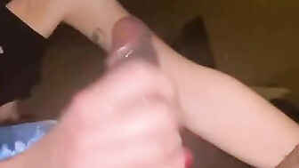 Babe sucking good black cock