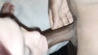 Filming my fiance sucking BBC till he cums on her face part 2