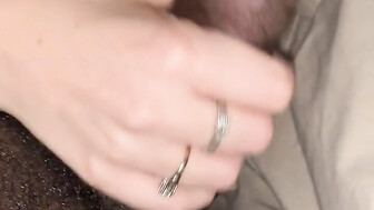 Shy white girl sucks neighbors Black dick