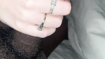 Shy white girl sucks neighbors Black dick