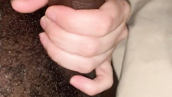 Shy white girl sucks neighbors Black dick