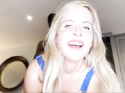 Lovely white blonde wife fucked her BBC lover