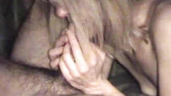 Donna WINKS at me while SUCKING ON A COCK AS THICK AS HER WRIST and TAKES HIS LOAD