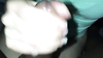 Suck and stroke black cock