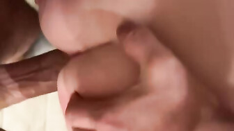 Bull pleases my hotwife again with his Big fat cock