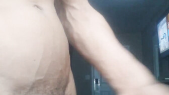 Stroking My Third Leg til I fill the floor up with cum