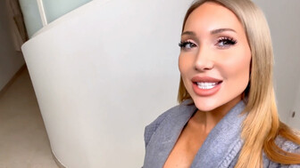 Hot blonde with big boobs is ready for a good black dick