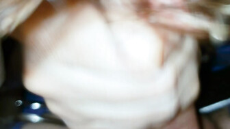 Romanian whore with gold nails jerks off a small cock